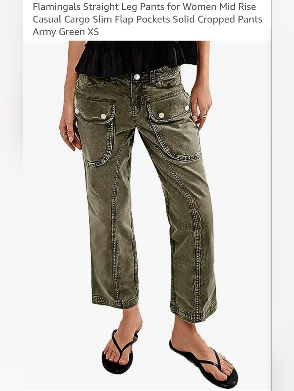 Utility Cargo Pants in Olive Green